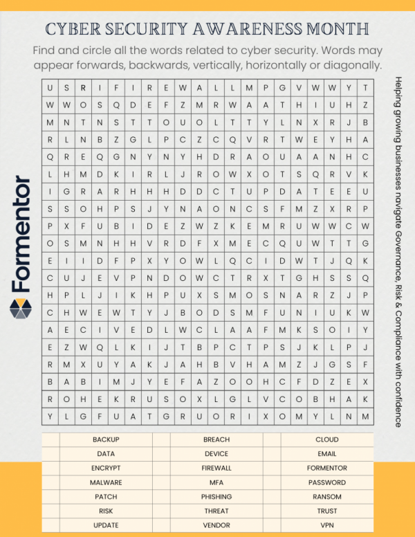 Formentor Word Search